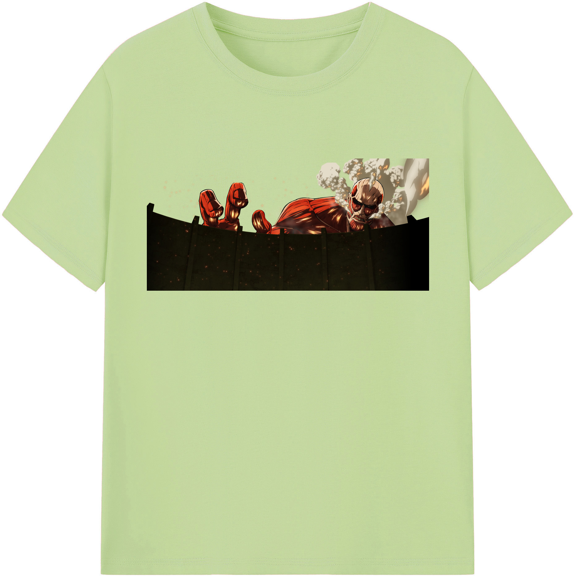 （画像用） 進撃の巨人 Attack on Titan 綿100％半袖Tシャツ（フロントプリント）